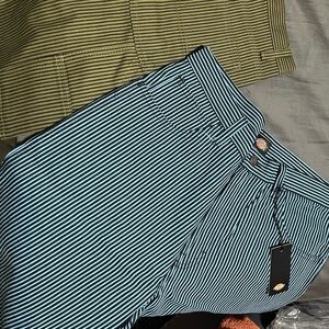 Dickies 11” seem short hickory striped